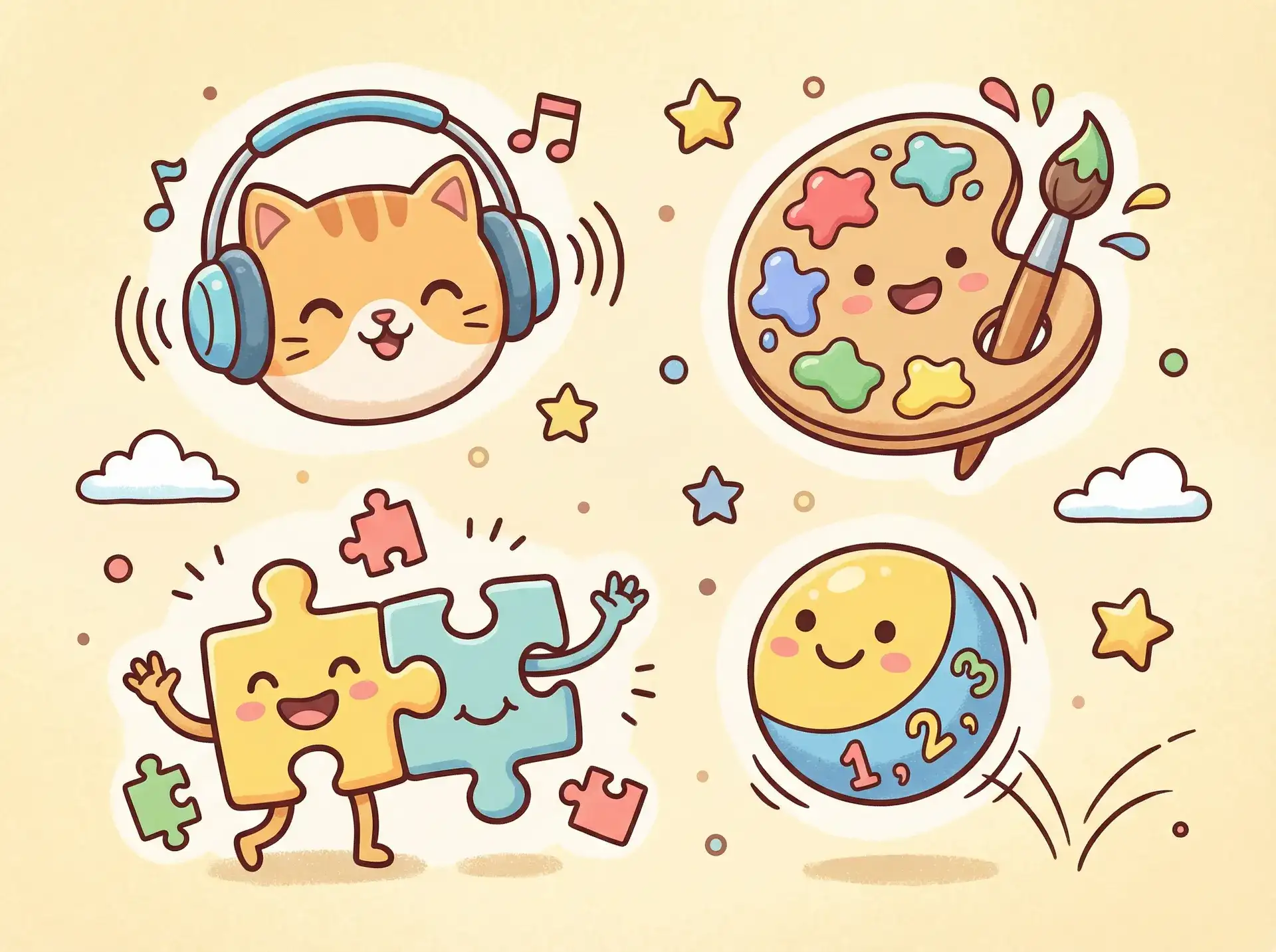小朋友的手工作品 - 神犬奇兵 电视剧 益智创作